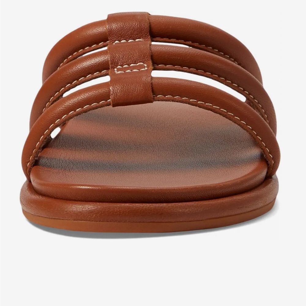 Olukai Women's NWT Tiare Slide Comfort Sandal Fox Brown Leather Size 9 - Picture 5 of 7
